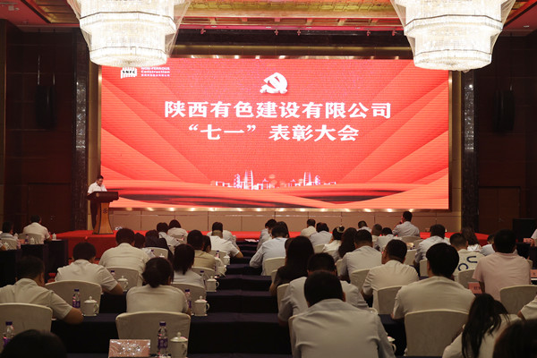 黨旗領航聚合力 砥礪奮進譜新篇 ——有色陜建召開2025年“七一”表彰大會